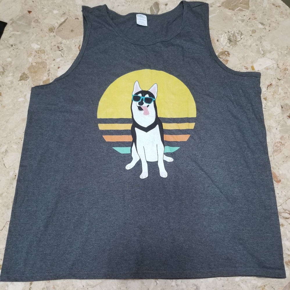 Husky Gray Tank Size 2x